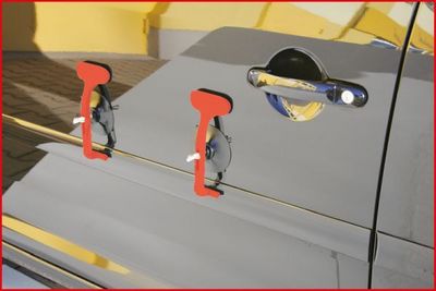 KS Tools Souprava přísavek pro montáž ozdobných lišt, 6dílná, Ø 85 mm 140.1020