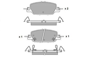 E.T.F. 12-1772 Тормозные колодки и сигнализаторы для HONDA CR-V V (RW_, RT_) 1.5 VTEC AWD (RW2)