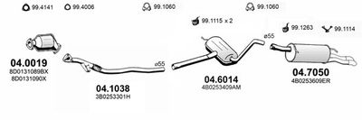 Układ wydechowy ASSO ART2765