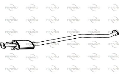 Средний глушитель выхлопных газов FENNO P3142 для KIA CARENS