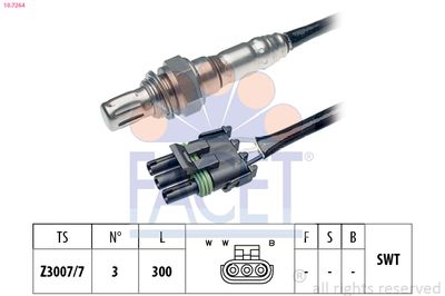 Sonda lambda FACET 10.7264