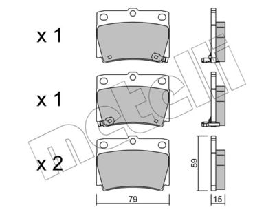 Brake Pad Set, disc brake 22-0484-0