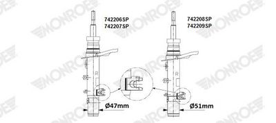 STOßDäMPFER MONROE 742206SP 1