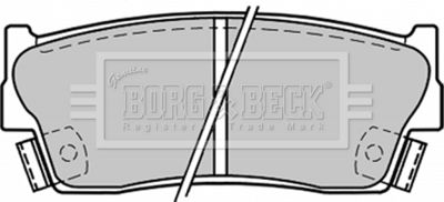 Комплект тормозных колодок, дисковый тормоз BORG & BECK BBP1228 для SUZUKI X-90
