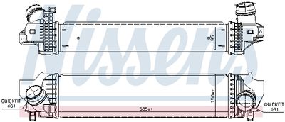 INTERCOOLER COMPRESOR NISSENS 96377 4