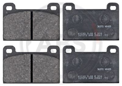 Zestaw klocków hamulcowych, hamulce tarczowe A.B.S. 36372