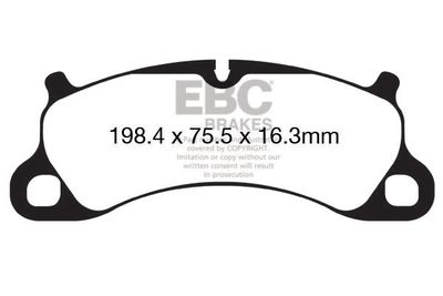 Комплект тормозных колодок, дисковый тормоз EBC Brakes DP32144C для PORSCHE 911