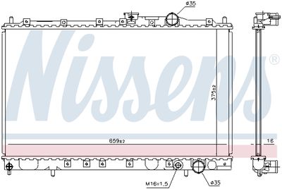 RADIATOR RACIRE MOTOR NISSENS 62839 4