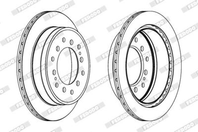 BREMSSCHEIBE FERODO DDF1743 1