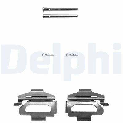 Zestaw akcesoriów, klocki hamulcowe DELPHI LX0380