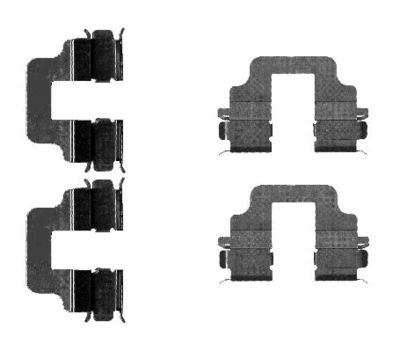 Комплектующие, колодки дискового тормоза HELLA 8DZ 355 203-291 для FORD S-MAX