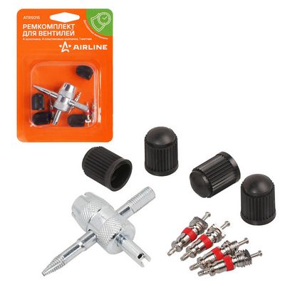 Комплект золотников, сервисный нипель Airline ATRS015