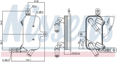 Oil Cooler, automatic transmission 90891