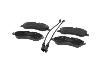 Remblokken set Voor (met een dempingskussen), past: FORD TOURNEO CUSTOM V362, TRANSIT CUSTOM V362, TRANSIT V363 1.0H-2.2D 09.12-