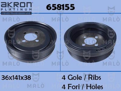 ремъчна шайба, колянов вал AKRON-MALÒ 658155