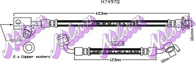 Тормозной шланг KAWE H7497Q для NISSAN TITAN