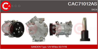 COMPRESOR CLIMATIZARE CASCO CAC71012AS