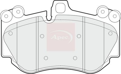 APEC Brake Pad Set, disc brake PAD1483