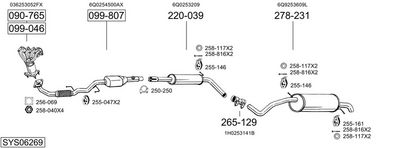 SISTEM DE ESAPAMENT BOSAL SYS06269
