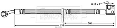 Brake Hose Borg & Beck BBH7788