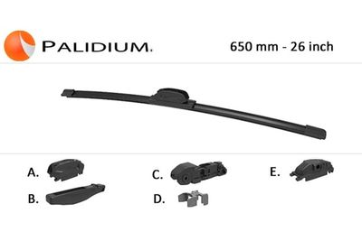 ASHUKI by Palidium PAL7-2650 Щетка стеклоочистителя  для AUDI A1 (Ауди А1)