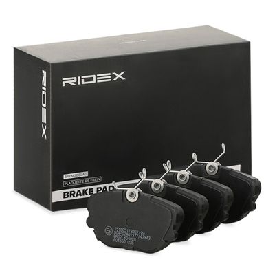 комплект спирачно феродо, дискови спирачки RIDEX 402B0833