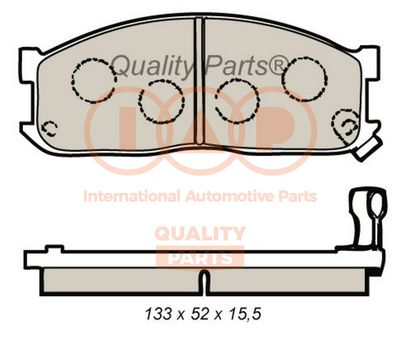Комплект тормозных колодок, дисковый тормоз IAP QUALITY PARTS 704-21080 для KIA K2500