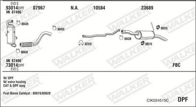 Изпускателна система WALKER CIK024515C