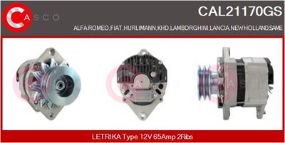 Генератор CASCO CAL21170GS для LANCIA THEMA