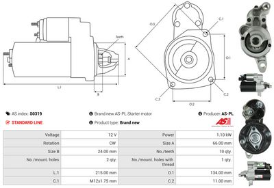 STARTER AS-PL S0319 4