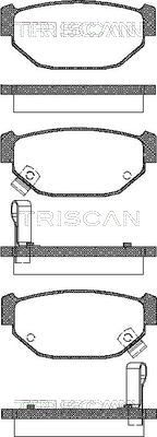 Комплект тормозных колодок, дисковый тормоз TRISCAN 8110 68983 для SUBARU LEONE