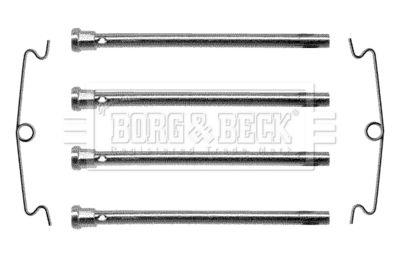 Комплектующие, колодки дискового тормоза BORG & BECK BBK1024 для CITROËN C15