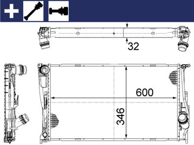 RADIATOR RACIRE MOTOR MAHLE CR1086000S