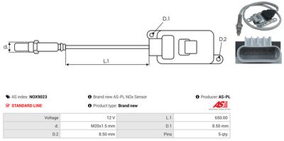SENZOR NOX INJECTIE ADITIV AS-PL NOX9023 2