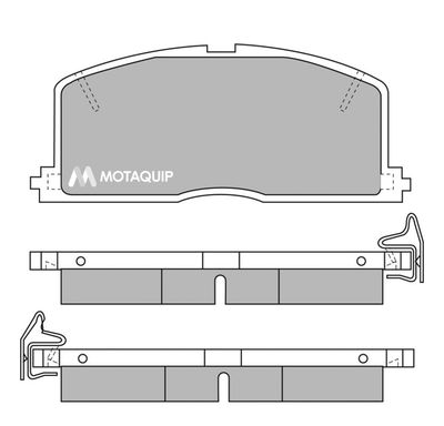 Комплект тормозных колодок, дисковый тормоз MOTAQUIP LVXL353 для TOYOTA CARIBE