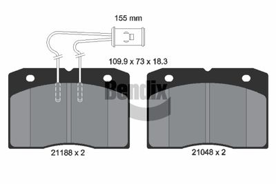 BENDIX Braking BPD1762 Тормозные колодки и сигнализаторы для IVECO DAILY I Фургон 40-8 V BENDIX Braking BPD1762 Тормозные колодки и сигнализаторы для IVECO DAILY I Фургон 40-8 V