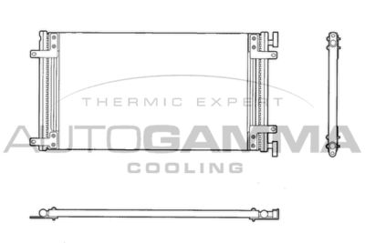 AUTOGAMMA 102965 Радиатор кондиционера  для FIAT DOBLO (Фиат Добло)