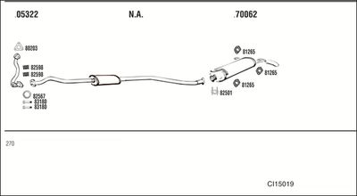 ABGASANLAGE WALKER CI15019
