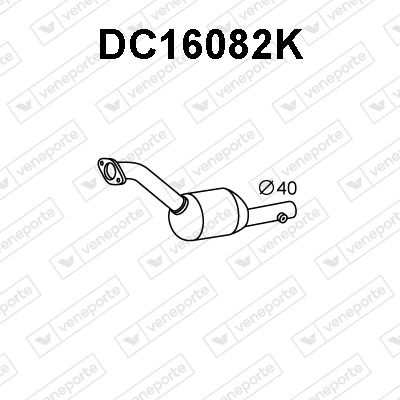 Катализатор VENEPORTE DC16082K для DACIA DUSTER