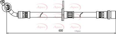 APEC Brake Hose HOS4123