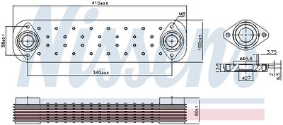 Radiator ulei, ulei motor NISSENS 91135