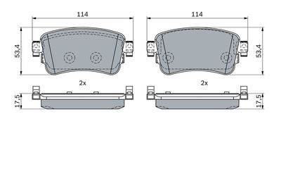 SET PLACUTE FRANA FRANA DISC BOSCH 0986424437 6