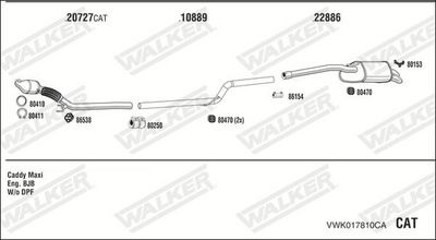 SISTEM DE ESAPAMENT WALKER VWK017810CA