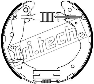 Комплект тормозных колодок fri.tech. 16517 для HONDA CR-V