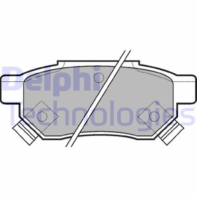 DELPHI LP625 Тормозные колодки и сигнализаторы  для MG  (Мджи Мджи)
