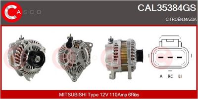 GENERATOR / ALTERNATOR CASCO CAL35384GS
