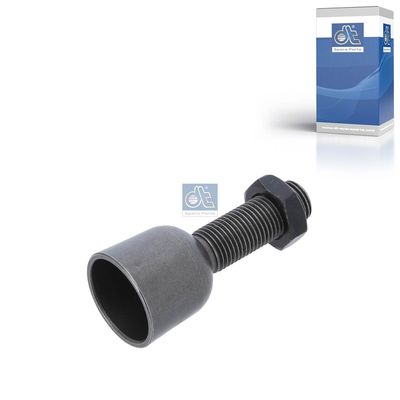 Stelschroef voor speling tussen tuimelaar en stuurpen ((EN) valve clearance adjusting bolt) past: SCANIA 3, 3 BUS, 4, 4 BUS, G I, IRIZAR CENTURY, IRIZAR I4, IRIZAR PB DC09.108-DT12.14 05.87-