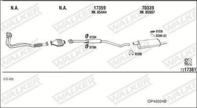 ABGASANLAGE WALKER OP45024B