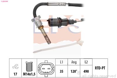 SENZOR TEMPERATURA GAZE EVACUARE EPS 1220044