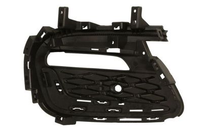 Voorbumper afdekking Rechts (met parkeersensor gaten, plastic, zwart glanzend) past: CHRYSLER PACIFICA 03.20-